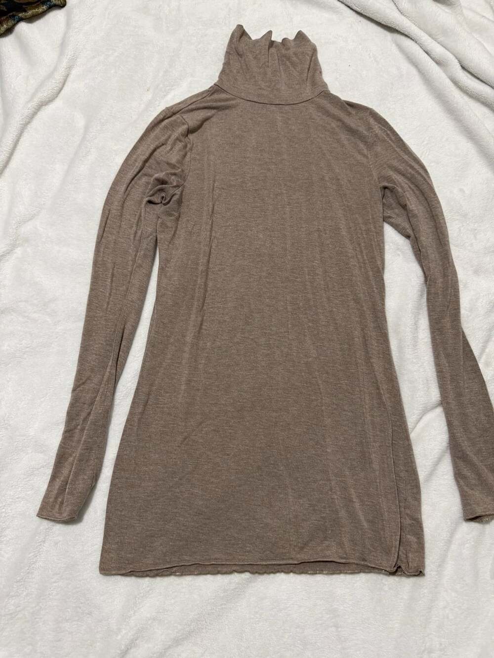 Gap Turtleneck Sweater mini dress Size M Brown Long Sleeve Knit Pullover